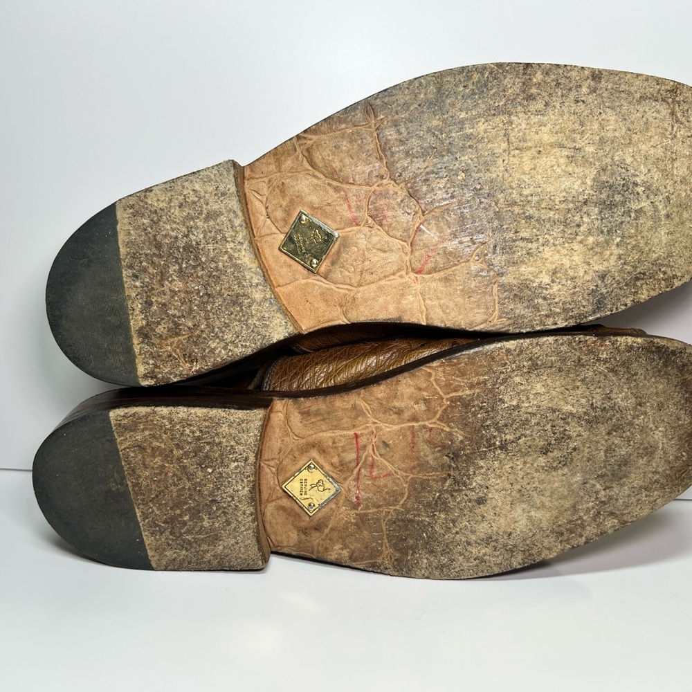 Luxurious Ostrich Leather Men's Sandals - Picture 7 of 8